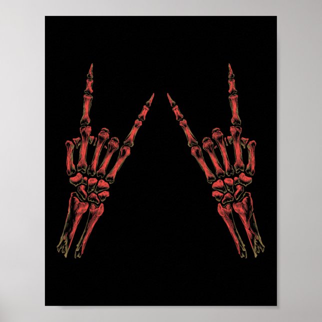 Poster Rock On Banda Para As Mulheres Rock And Rols Para  (Frente)