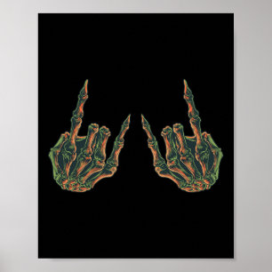 Poster Rock On Rock Star Buddy Concert - Halloween Skelet