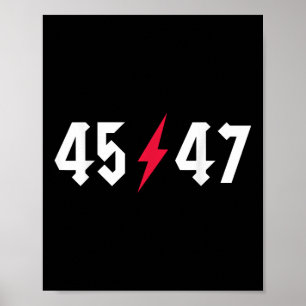 Poster Rock On Trump 45 47 Presidente Trump Rocks