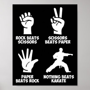 Poster Rock Paper Nada Bate Karate