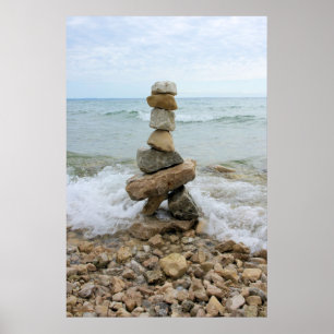 Poster Rock Pillar Monument - Ilha Mackinac, Michigan