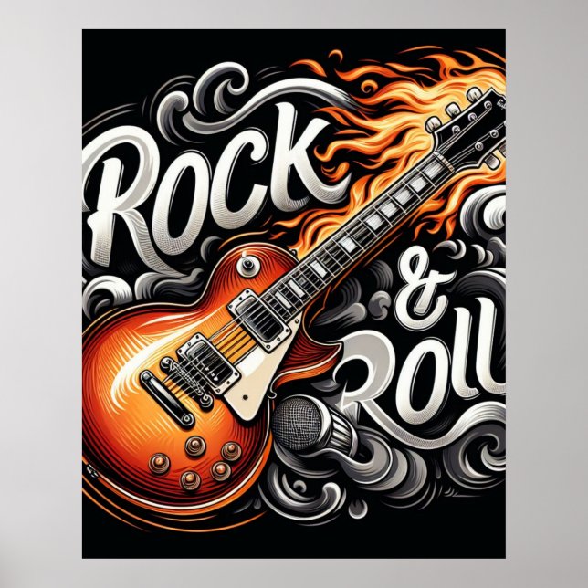 Poster Rock & Roll (Frente)