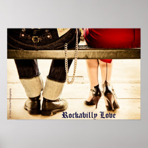 Poster Rockabilly do amor