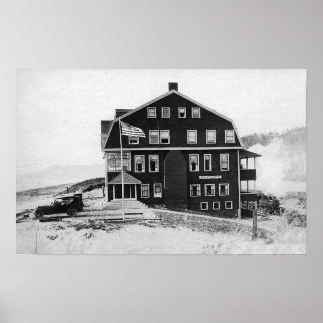 Póster Rockaway, Oregon Lake Lytle Hotel Fotografia (Frente)
