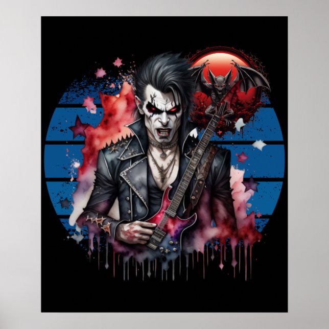 Poster Rocker Vampiro (Frente)