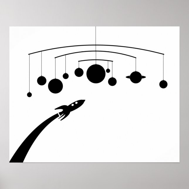 Póster Rocket móvel retrorreflector (Frente)