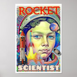 POSTER ROCKET SCIENTIST BOY