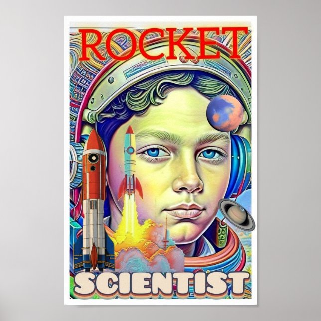 POSTER ROCKET SCIENTIST BOY (Frente)