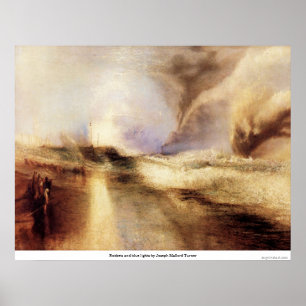 Poster Rockets e luzes azuis por Joseph Mallord Turner