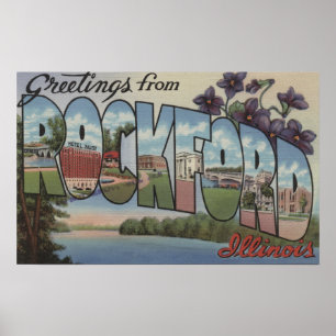Poster Rockford, Illinois - grandes cenas da letra