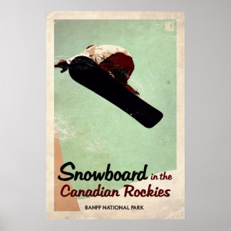 Poster Rockies canadenses - Efeito de vinheta