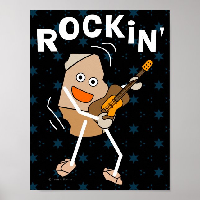 Poster Rockin' Guitar (Frente)