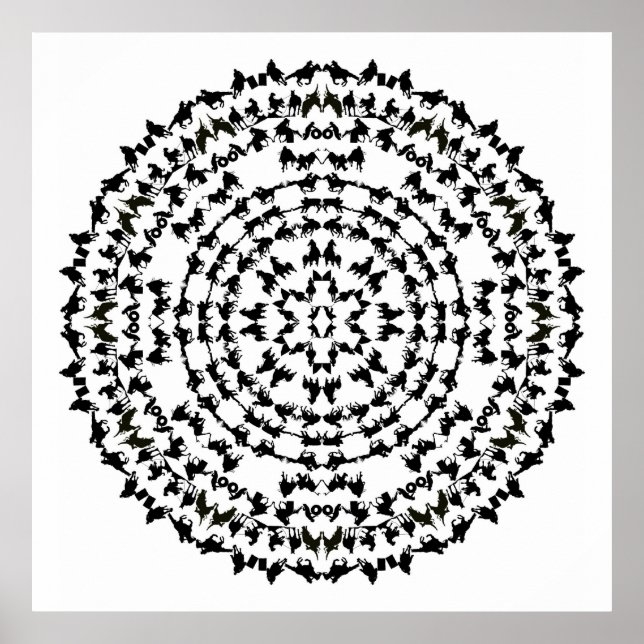 Poster Rocking R Rodeo Mandala 1 (Frente)