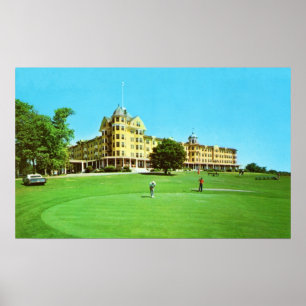 Póster Rockland, hotel de Maine Samoset cerca de 1970