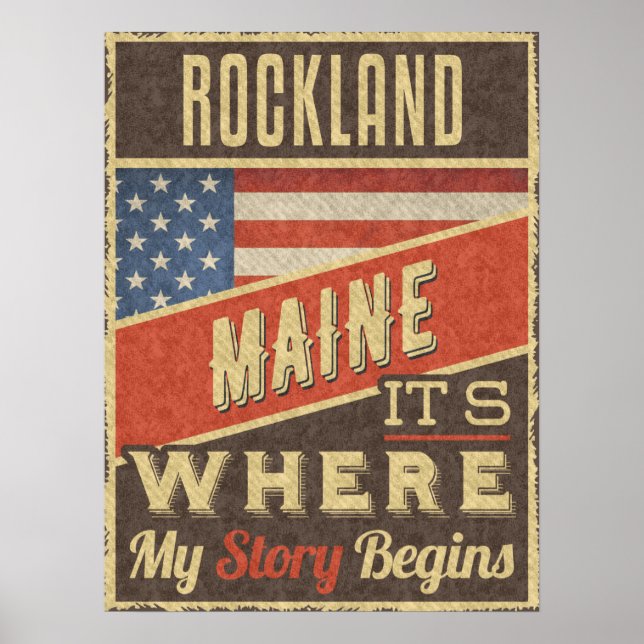 Poster Rockland Maine (Frente)