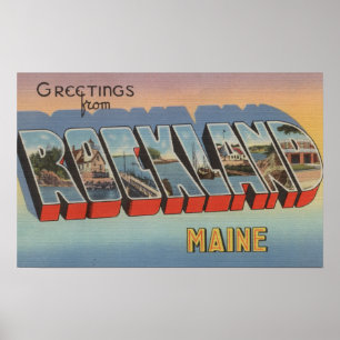 Póster Rockland, Maine - grandes cenas da letra