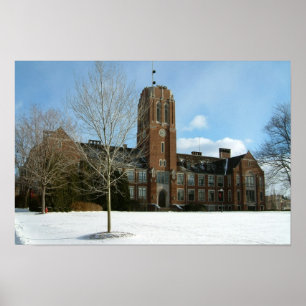 Póster Rockwell no Inverno na Grove City College