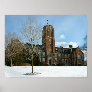 Poster Rockwell no inverno no Grove City College