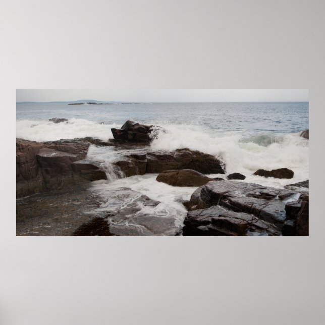 Poster Rocky Coastline, Acadia National Park, Maine (Frente)