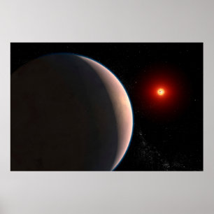 Poster Rocky Exoplaneta Gj 486 B Orbitando Uma Estrela An