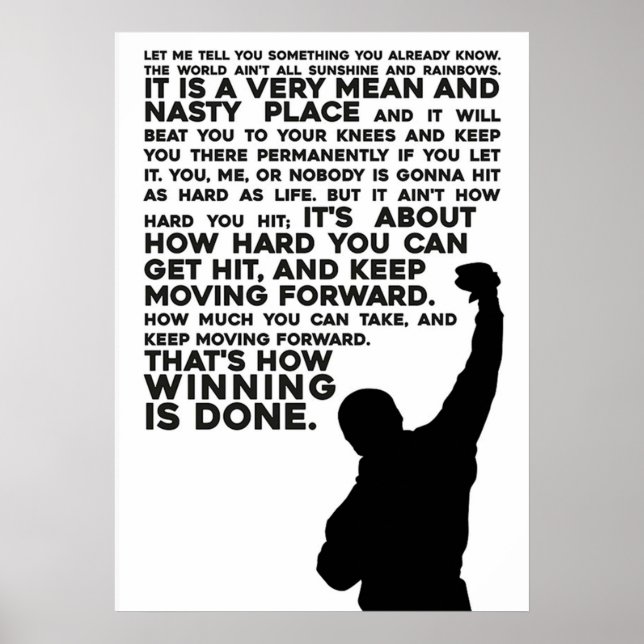 Poster Rocky Motivation alpolmanujsaf (Frente)