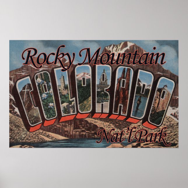 Póster Rocky Mountain Nat Park, Colorado (Frente)