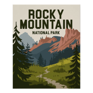 Póster Rocky Mountain National Park Colorado