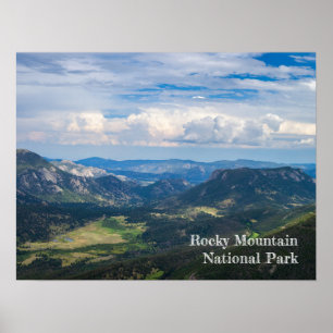 Poster Rocky Mountain National Park Summer Vista Foto