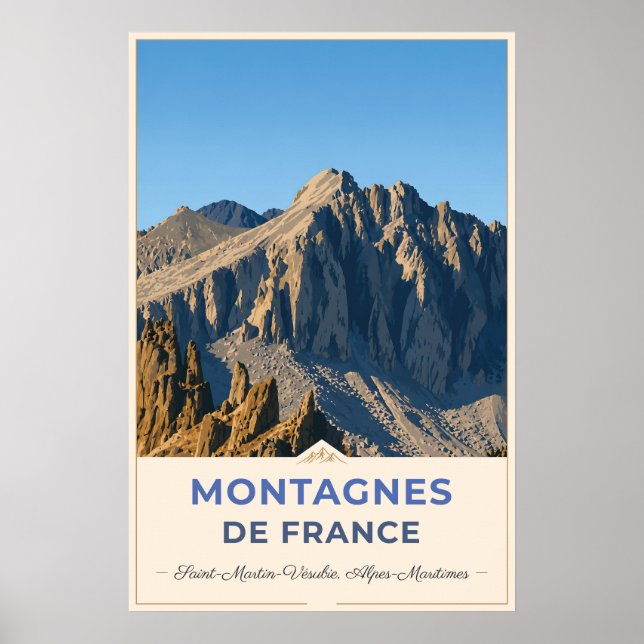 Poster Rocky Summits of the French Alps (Frente)
