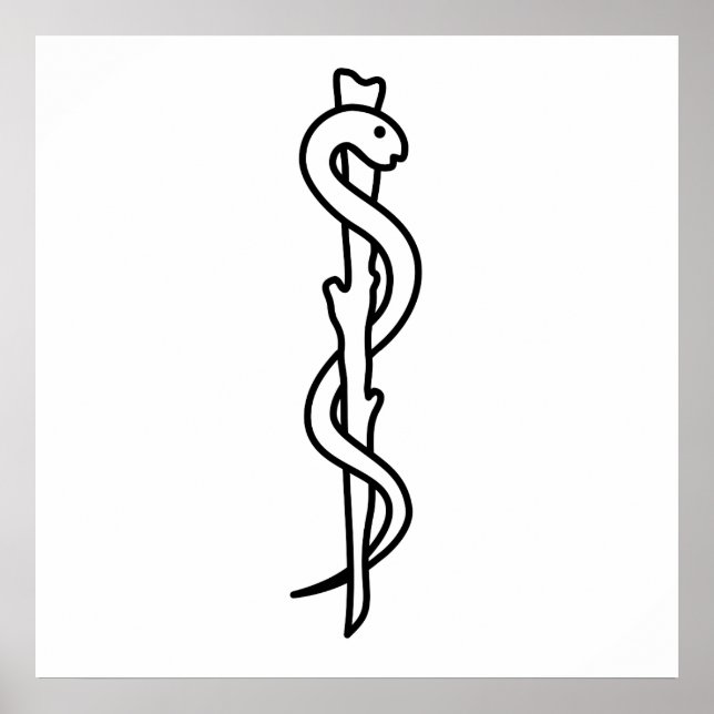 Póster Rod de Asclepius (Frente)