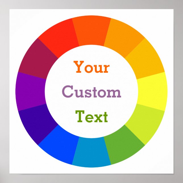 Póster Roda colorida (Frente)