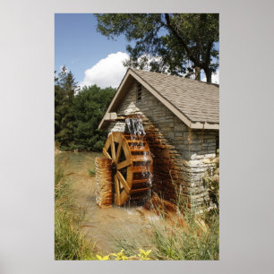 Póster Roda de água