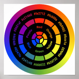 Poster Roda de Cor RYB Simples sem Título