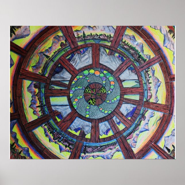 Poster Roda do tempo (Frente)