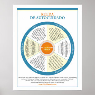 Póster Roda espanhola da auto-suficiência