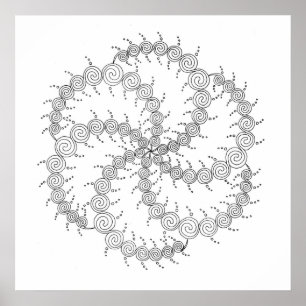 Poster Roda espiral III