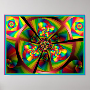 Poster Roda-gigante caleidoscópio