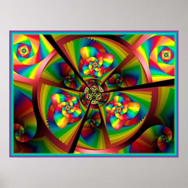 Poster Roda-gigante caleidoscópio (Frente)