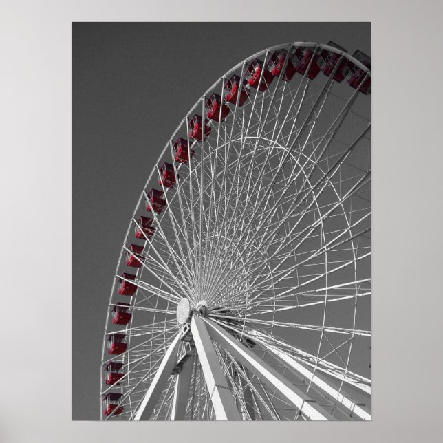 Póster roda-gigante do Marinho de Chicago (Frente)