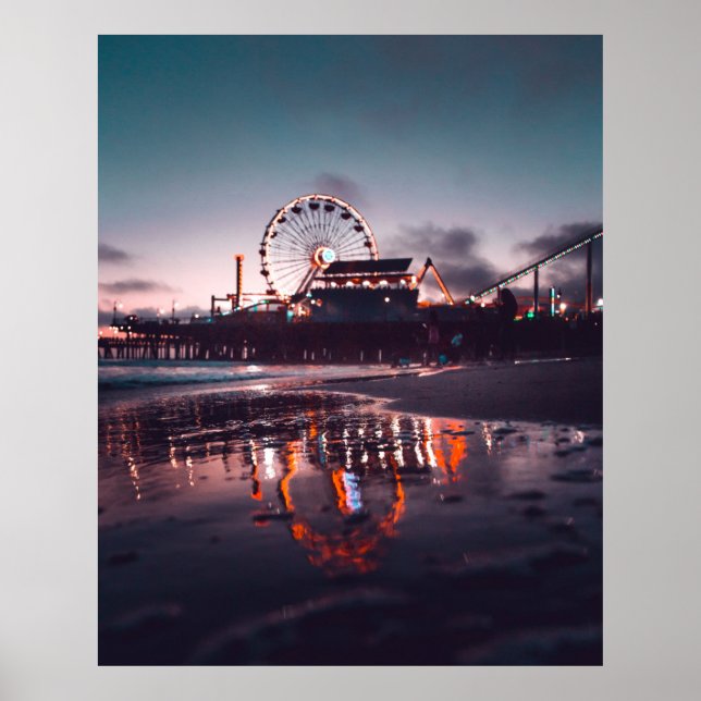 Poster roda-gigante durante a hora do ouro (Frente)