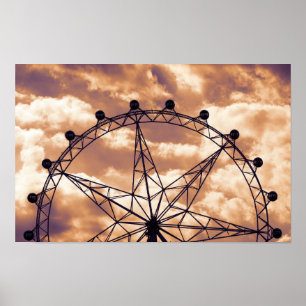 Poster roda-gigante no céu