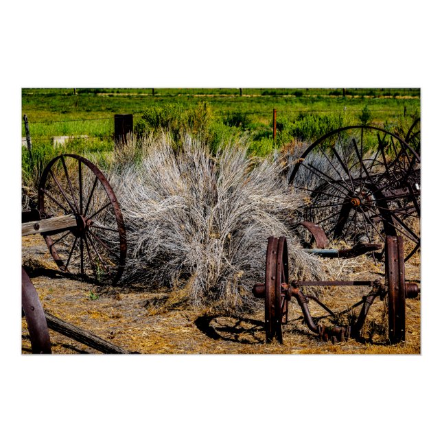 Póster Rodas de Rancho Histórico Brilhante (Frente)