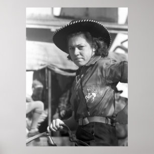 Poster Rodeo Cowgirl: 1940