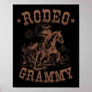 Poster Rodeo Grammy Western Cowboy Familiar Matando Mãe