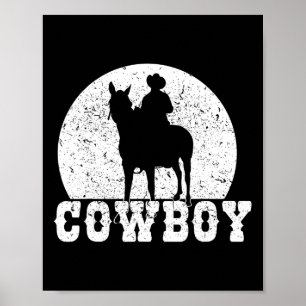 Poster Rodeo Horse Rider Cowboy Horseback - Gráfico
