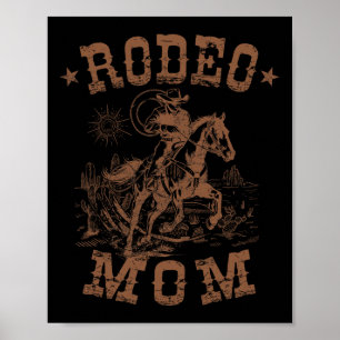 Poster Rodeo Mãe Ocidental Mamãe De Vaqueiro Corresponden