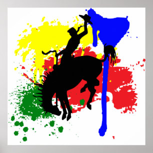 Póster Rodeo Paint