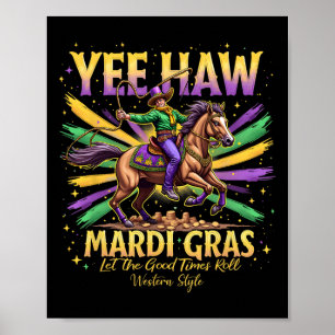 Poster Rodeo Parade Visto Festivo Figurume Vintage Yee Ha