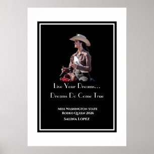 Poster Rodeo Rainha Miss Rodeo Concorrente Viva Seus Sonh
