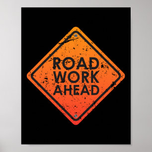 Poster Rodovia Sinaliza Luzes Engraçadas De Tráfego Corre